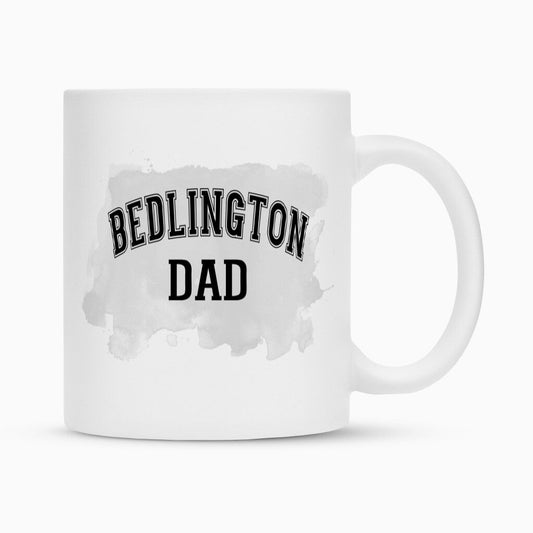 Tasse "Bedlington - DAD" Weiß – hunde-shirt.de
