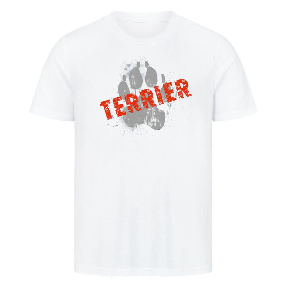 Premium T-Shirt "Bedlington Terrier - PAW" Weiß – hunde-shirt.de