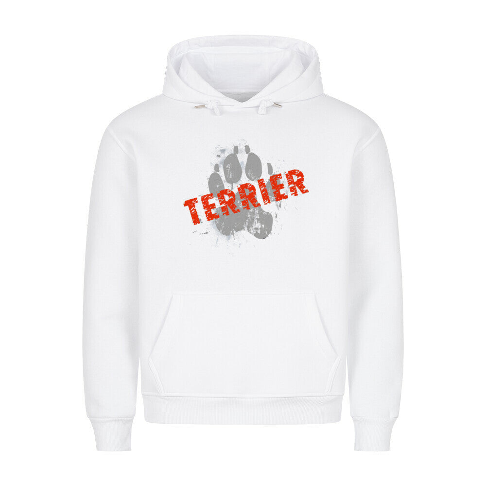 Premium Hoodie "Bedlington Terrier - PAW" Weiß – hunde-shirt.de