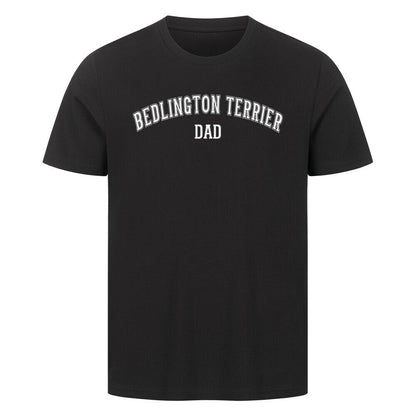 Premium T-Shirt "Bedlington Terrier - DAD" Schwarz – hunde-shirt.de