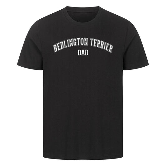 Premium T-Shirt "Bedlington Terrier - DAD" Schwarz – hunde-shirt.de