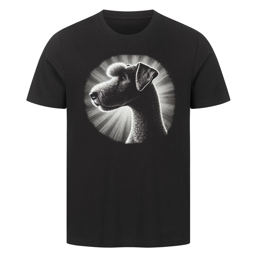 Premium T-Shirt "Bedlington Terrier - Shine" Schwarz – hunde-shirt.de