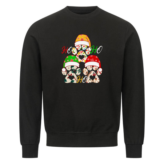 Premium Sweatshirt "HO HO HO ..." Schwarz – hunde-shirt.de