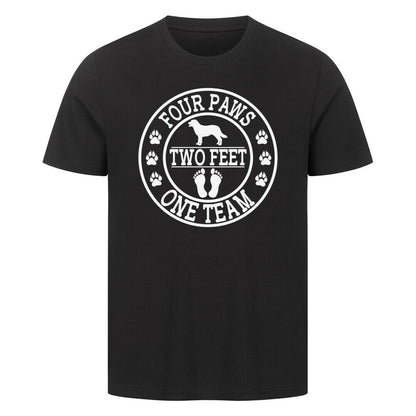 Premium T-Shirt "One Team" Schwarz – hunde-shirt.de