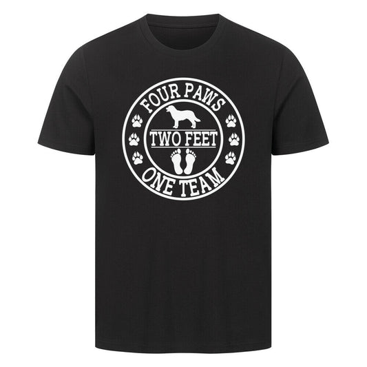 Premium T-Shirt "One Team" Schwarz – hunde-shirt.de