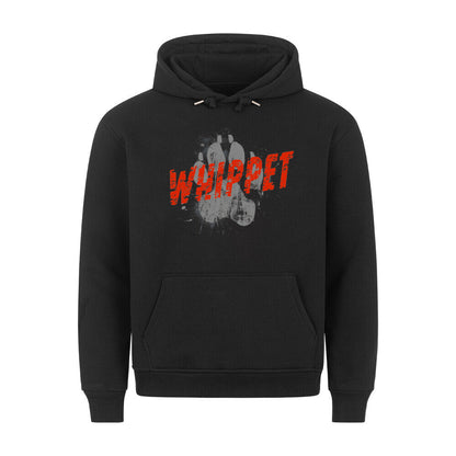 Premium Hoodie "Whippet - PAW" Schwarz – hunde-shirt.de