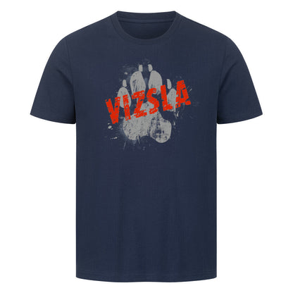 Premium T-Shirt "Vizsla - PAW" French Navy – hunde-shirt.de