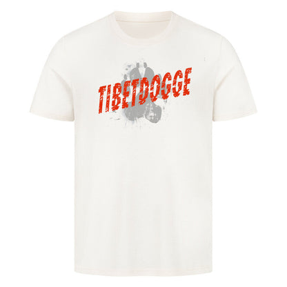 Premium T-Shirt "Tibetdogge - PAW" Natural Raw – hunde-shirt.de