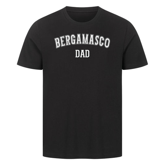 Premium T-Shirt "Bergamasco - DAD" Schwarz – hunde-shirt.de