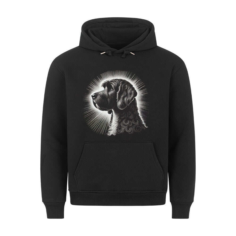 Premium Hoodie "Barbet - Shine" Schwarz – hunde-shirt.de
