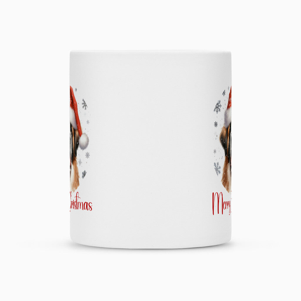 Tasse "Bernhardiner - Merry Christmas" – hunde-shirt.de