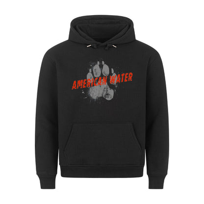 Premium Hoodie "American Water - PAW" Schwarz – hunde-shirt.de