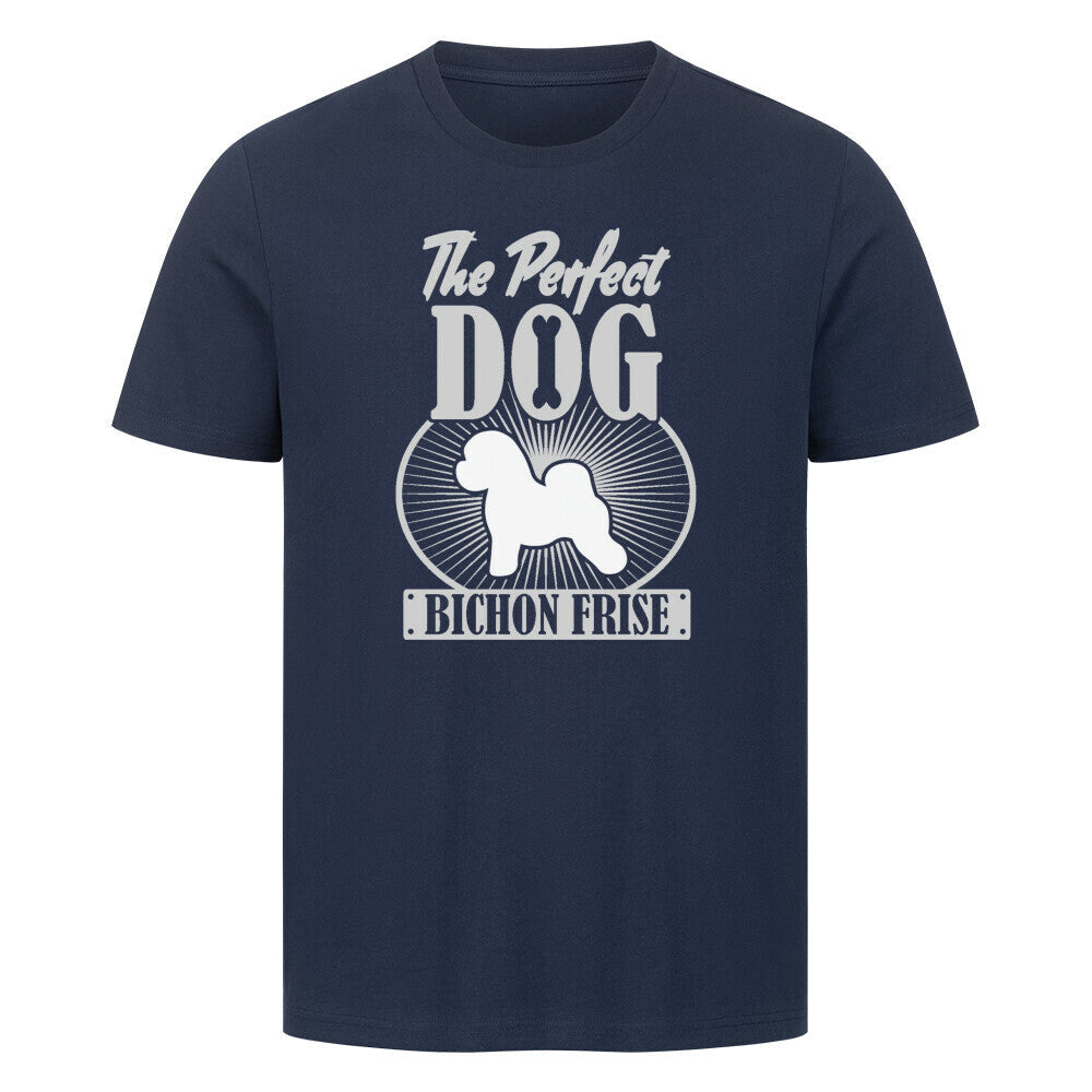 Premium T-Shirt "Bichon Frisé - Perfect" French Navy – hunde-shirt.de