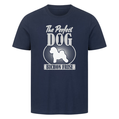 Premium T-Shirt "Bichon Frisé - Perfect" French Navy – hunde-shirt.de