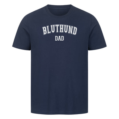 Premium T-Shirt "Bluthund - DAD" French Navy – hunde-shirt.de