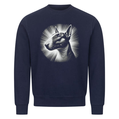 Premium Sweatshirt "Bullterrier - Shine" Navy Blue – hunde-shirt.de