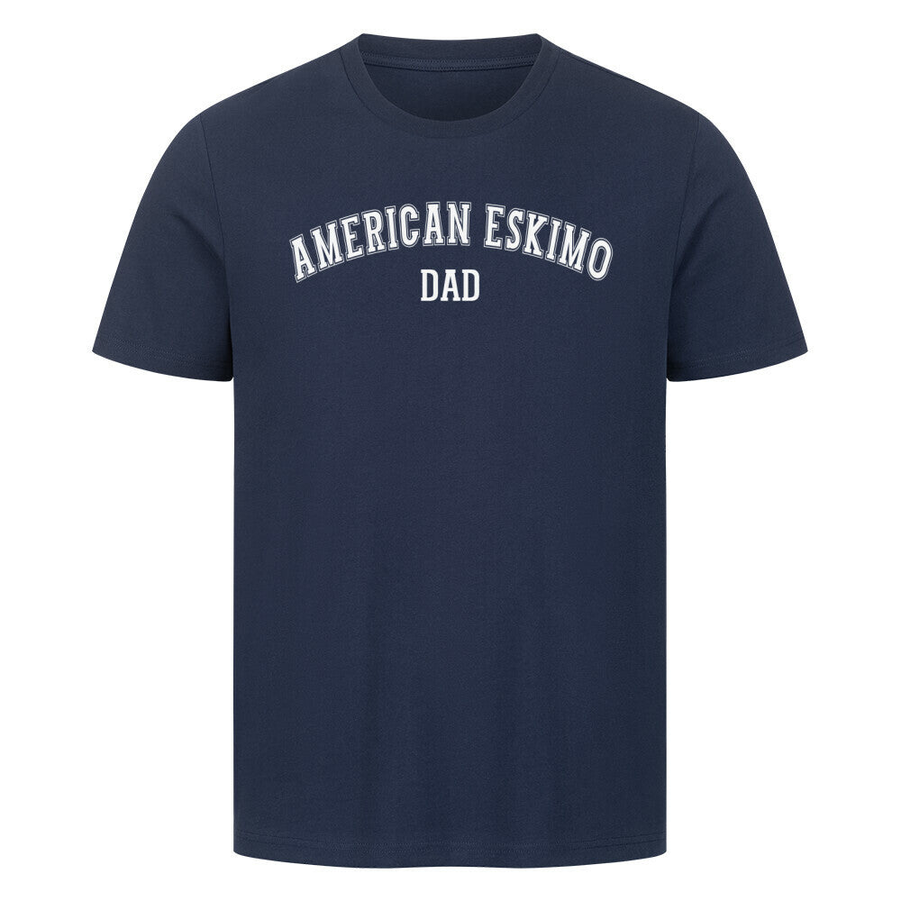 Premium T-Shirt "American Eskimo - DAD" French Navy – hunde-shirt.de