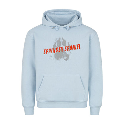 Premium Hoodie "Springer Spaniel - PAW" Babyblau – hunde-shirt.de