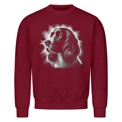 Premium Sweatshirt "Springer Spaniel - Bright" Burgunder – hunde-shirt.de