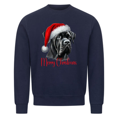 Premium Sweatshirt "Cane Corso - Merry Christmas" Navy Blue – hunde-shirt.de