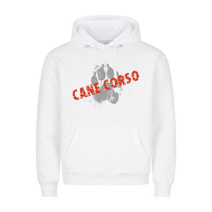 Premium Hoodie "Cane Corso - PAW" Weiß – hunde-shirt.de