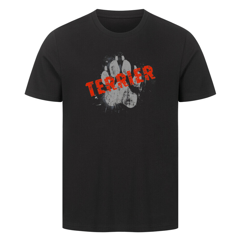 Premium T-Shirt "Biewer Terrier - PAW" Schwarz – hunde-shirt.de