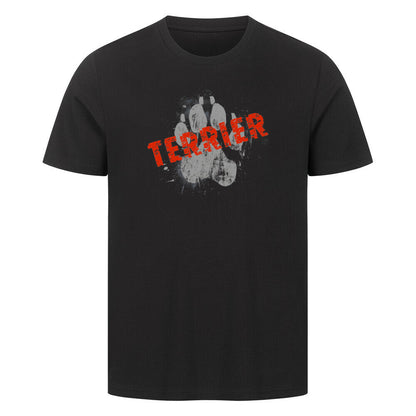 Premium T-Shirt "Biewer Terrier - PAW" Schwarz – hunde-shirt.de