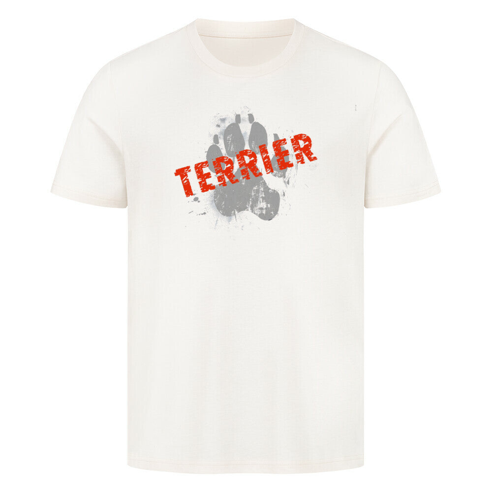 Premium T-Shirt "Biewer Terrier - PAW" Natural Raw – hunde-shirt.de