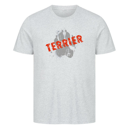 Premium T-Shirt "Biewer Terrier - PAW" Heather Grey – hunde-shirt.de