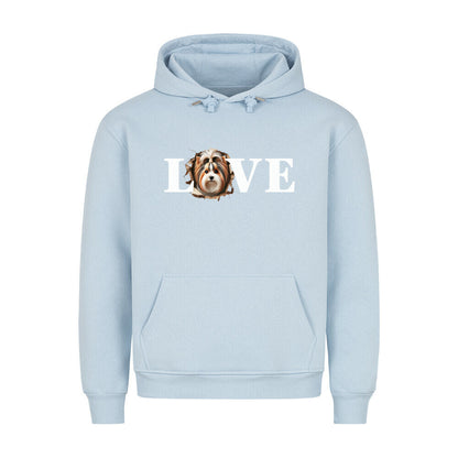 Premium Hoodie "Biewer Terrier - LOVE" Babyblau – hunde-shirt.de