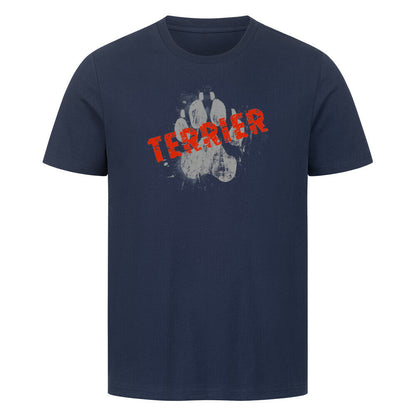 Premium T-Shirt "Black Russian Terrier - PAW" French Navy – hunde-shirt.de