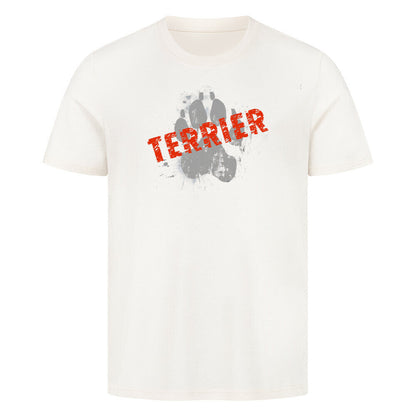 Premium T-Shirt "Black Russian Terrier - PAW" Natural Raw – hunde-shirt.de