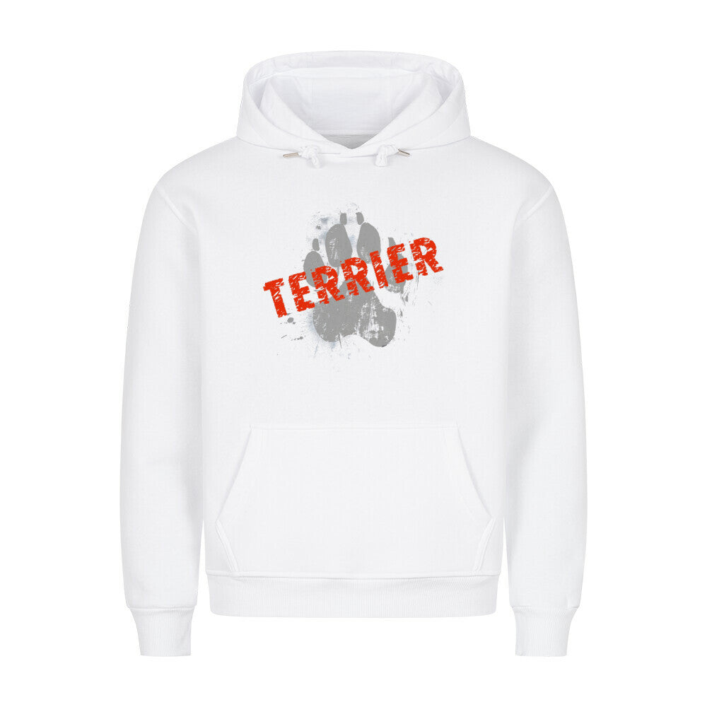 Premium Hoodie "Black Russian Terrier - PAW" Weiß – hunde-shirt.de