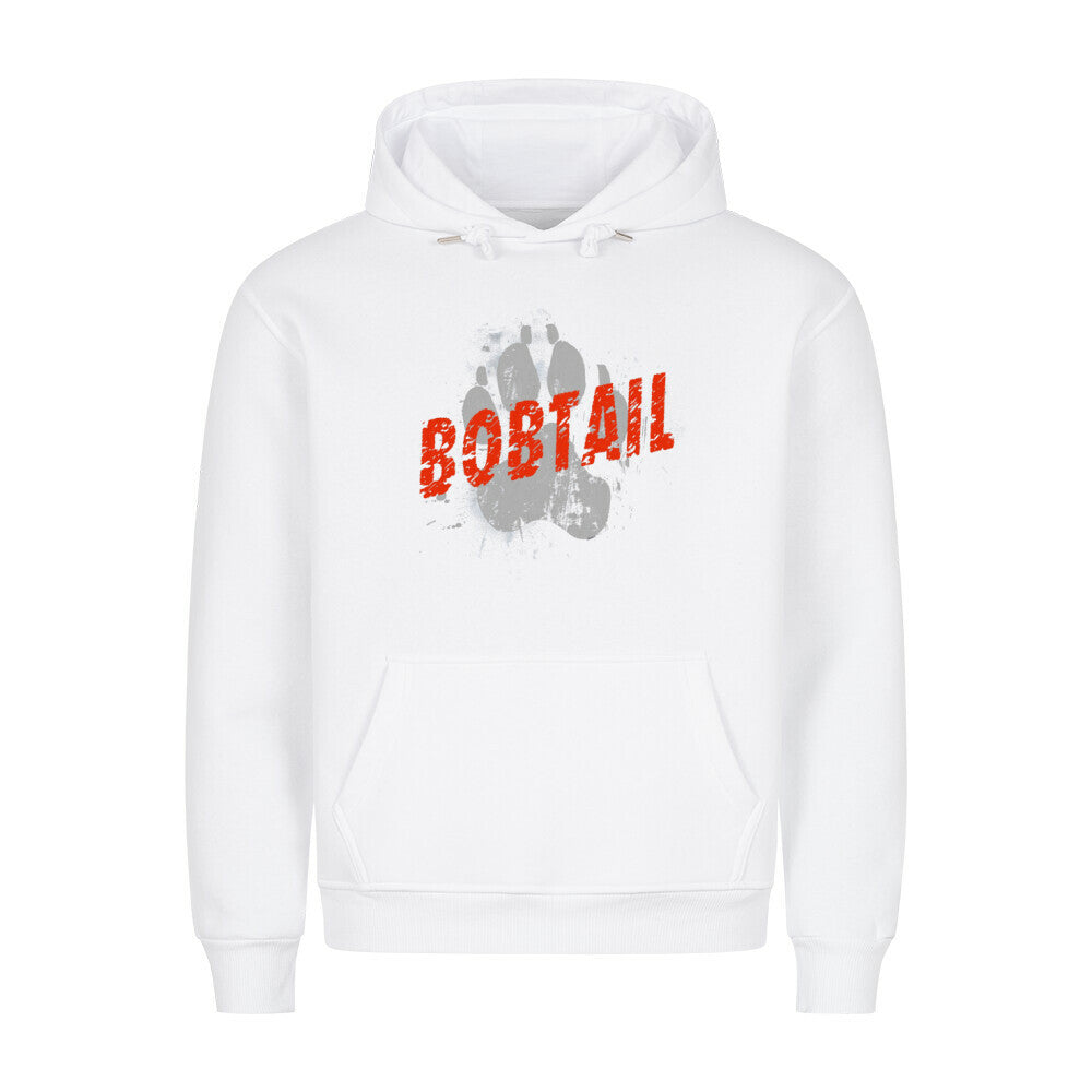 Premium Hoodie "Bobtail - PAW" Weiß – hunde-shirt.de
