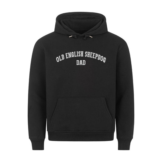 Premium Hoodie "Bobtail ( engl. ) - DAD" Schwarz – hunde-shirt.de