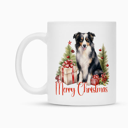 Tasse "Border Collie - Merry Christmas" – hunde-shirt.de