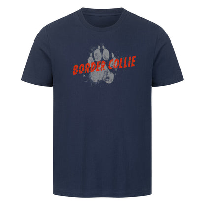 Premium T-Shirt "Border Collie - PAW" French Navy – hunde-shirt.de
