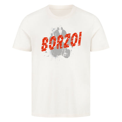 Premium T-Shirt "Barsoi - PAW" Natural Raw – hunde-shirt.de