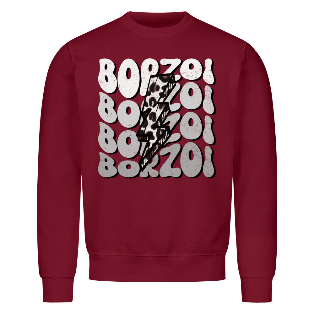 Premium Sweatshirt "Barsoi - BORZOI" Burgunder – hunde-shirt.de