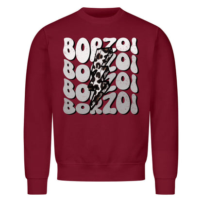Premium Sweatshirt "Barsoi - BORZOI" Burgunder – hunde-shirt.de