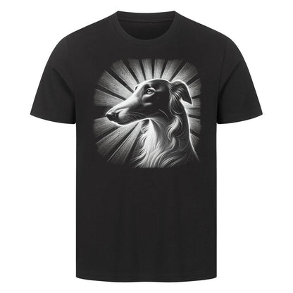 Premium T-Shirt "Barsoi - Shine" Schwarz – hunde-shirt.de