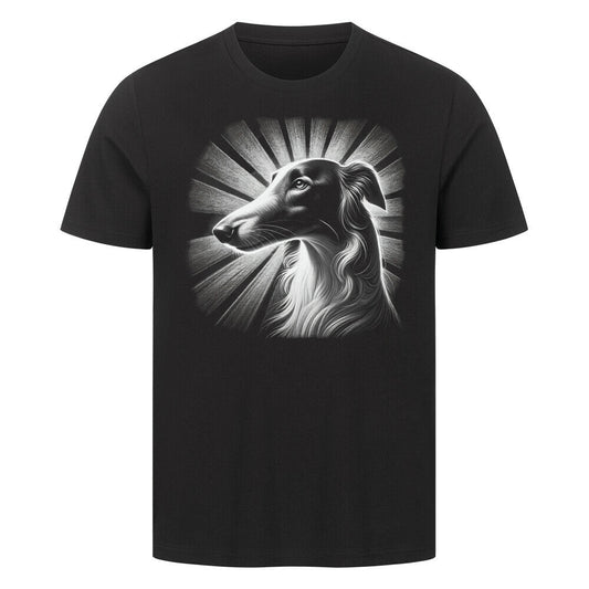Premium T-Shirt "Barsoi - Shine" Schwarz – hunde-shirt.de