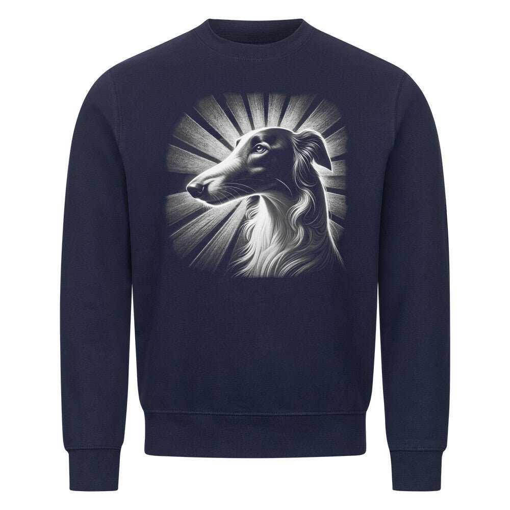 Premium Sweatshirt "Barsoi - Shine" Navy Blue – hunde-shirt.de