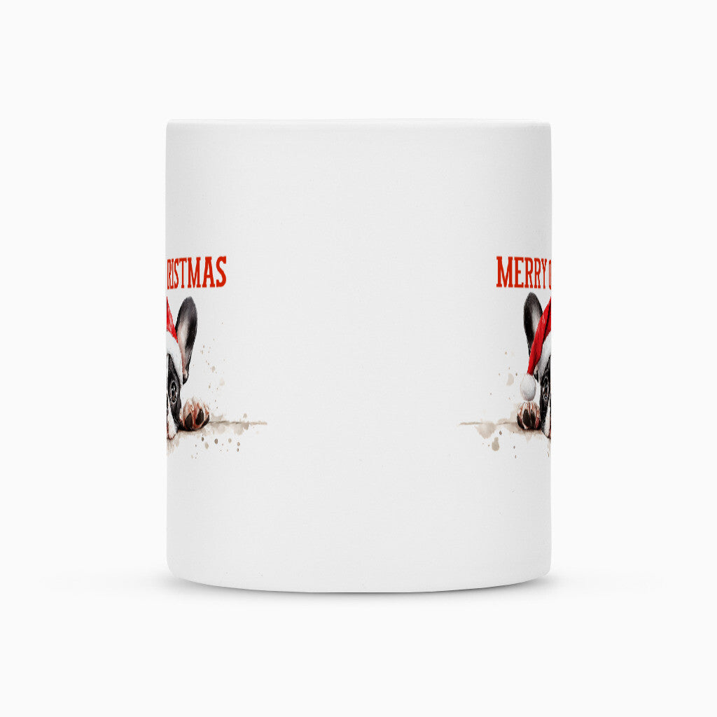 Tasse "Boston Terrier Puppy - Merry Christmas" – hunde-shirt.de