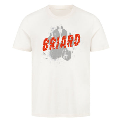 Premium T-Shirt "Briard - PAW" Natural Raw – hunde-shirt.de