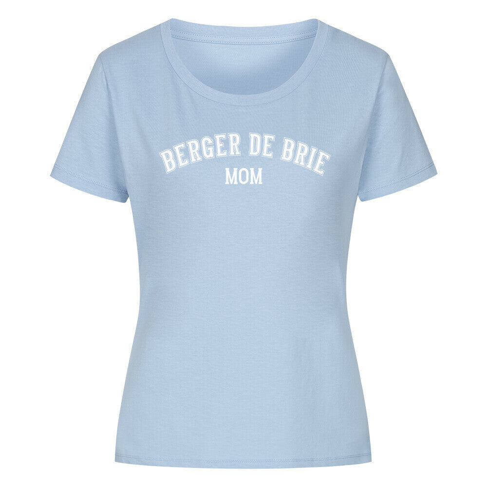 Premium Organic Damen-Shirt "Briard - MOM 2" Sky Blue – hunde-shirt.de