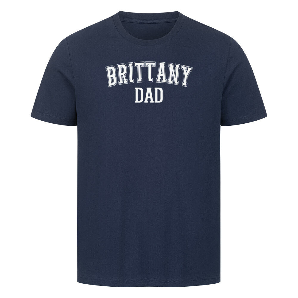 Premium T-Shirt "Brittany Spaniel - DAD" French Navy – hunde-shirt.de