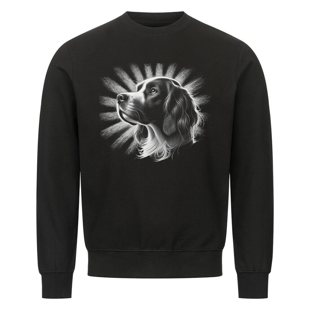 Premium Sweatshirt "Brittany Spaniel - Shine" Schwarz – hunde-shirt.de