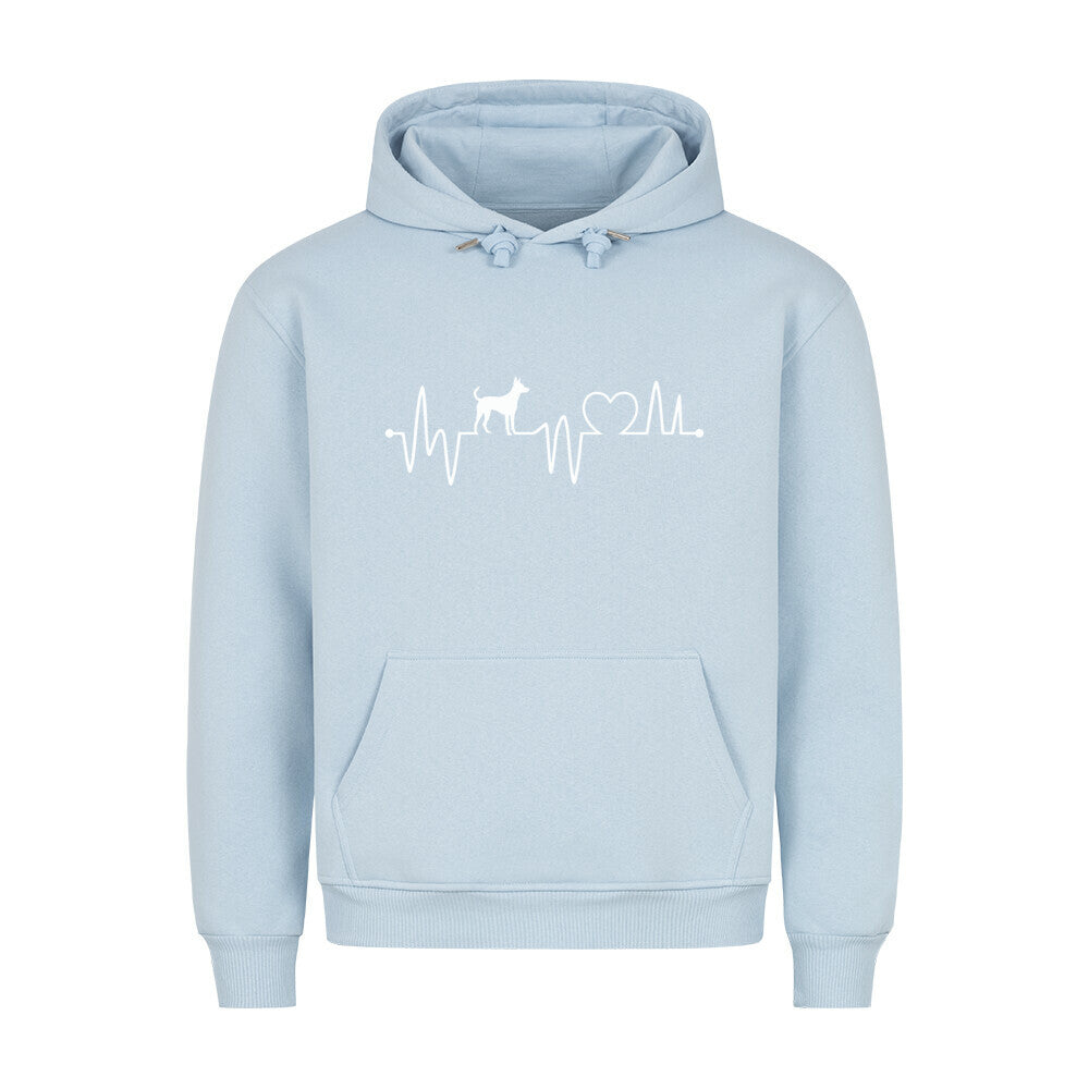 Premium Hoodie "Australian Cattle Dog - Heartbeat" Babyblau – hunde-shirt.de