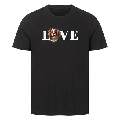 Premium T-Shirt "Cavalier King Charles - LOVE" Schwarz – hunde-shirt.de